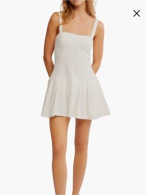 Free People Azasia Mini Dress Ivory